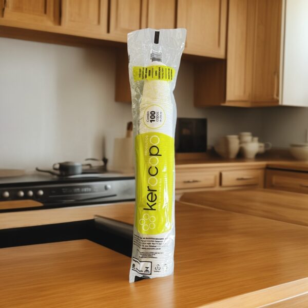 Copo Descartável 200ml Branco Pacote com 1x100 = 100 Unidades - Kerocopo - Imagem 3