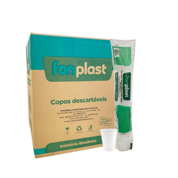 Copo Descartável 180ml - Pacote com 100 unidades | Água, Suco e Café - Imagem 5