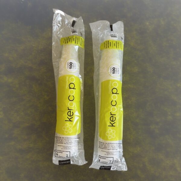 Copo Descartável 200ml Branco Pacote com 1x100 = 100 Unidades - Kerocopo - Imagem 5