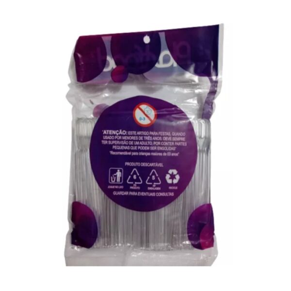Mexedor de Drink Slim 11cm Plastfood Transparente com 500 unidades - Imagem 2