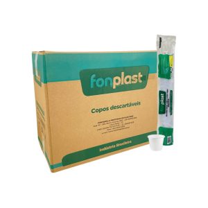 Copo Descartável 50ml Branco caixa 5000 unidades - Fonplast